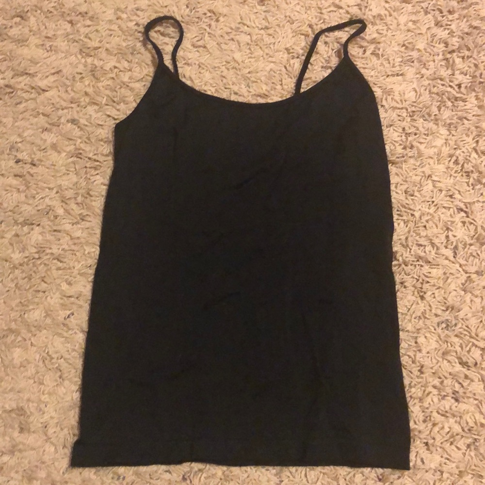 Black Spaghetti Strap Tank Top